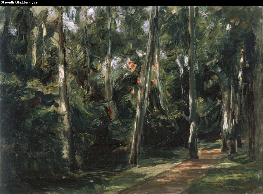 Max Liebermann The Birch-Lined Avenue in the Wannsee Garden Facing Southwest